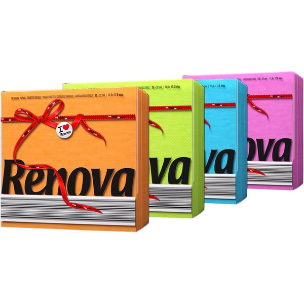 Servietten verschiedene Farben, 1-lagig 30x32 cm Paket 70 Einheiten