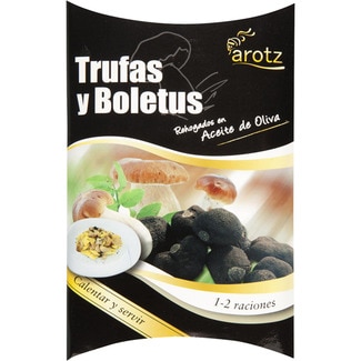 AROTZ trufas y boletus rehogados en aceite de oliva calentar y servir estuche 100 g