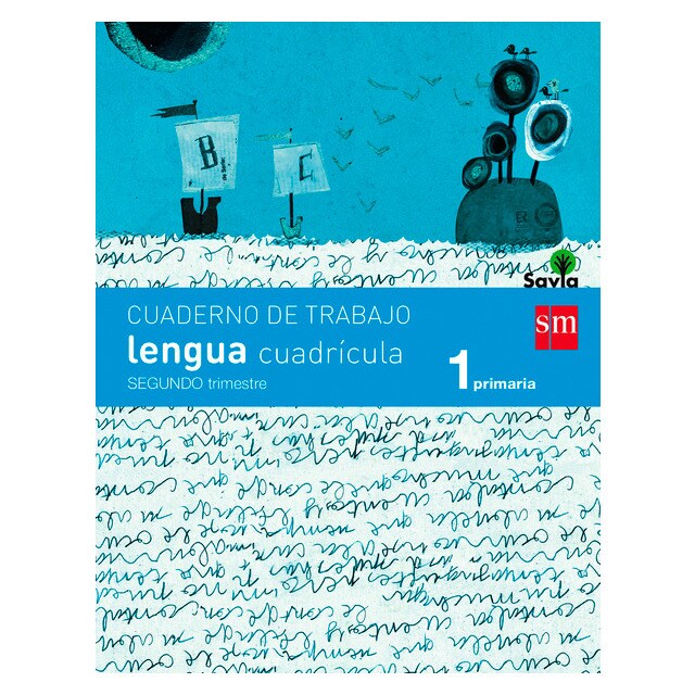 Cuaderno de lengua, cuadrícula. 1 primaria, 2 trimestre