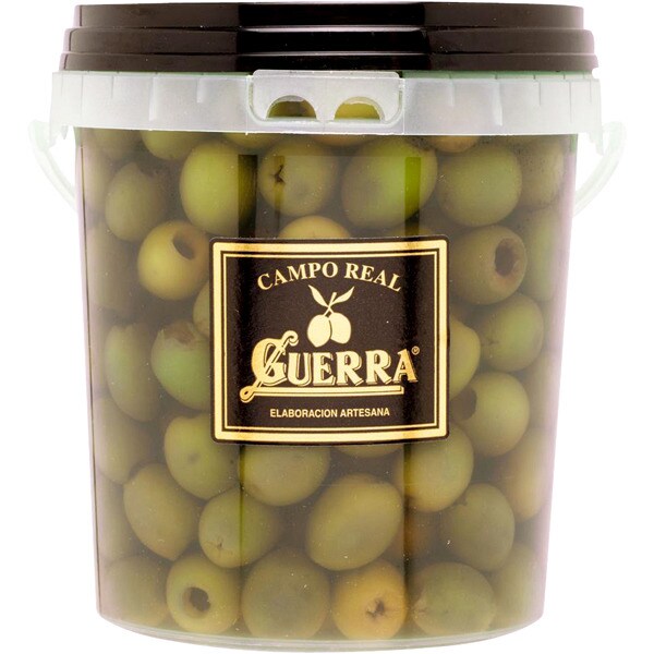 GUERRA aceitunas manzanilla de Campo Real sin hueso envase 700 g neto escurrido
