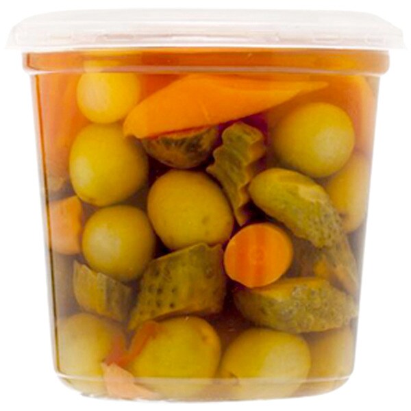 GUERRA aceitunas manzanilla con hueso aliño gazpacha envase 250 g neto escurrido