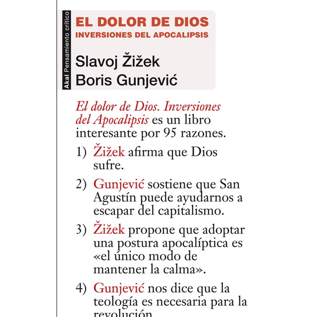 El dolor de Dios: Inversiones del Apocalipsis (Tapa blanda con solapas)