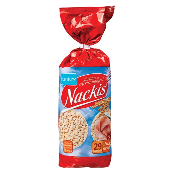 Comprar Tortitas de Arroz Integral embalagem 130 g Bicentury Nackis Supermercado El Corte Inglés