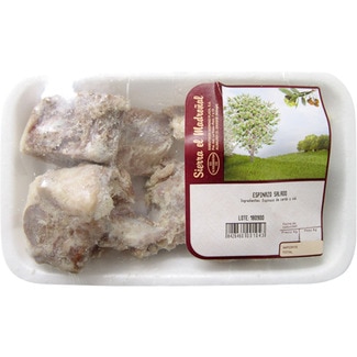 huesos de espinazo salados de cerdo
