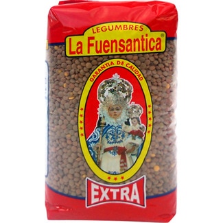 LA FUENSANTICA lenteja pardina extra paquete 1 kg
