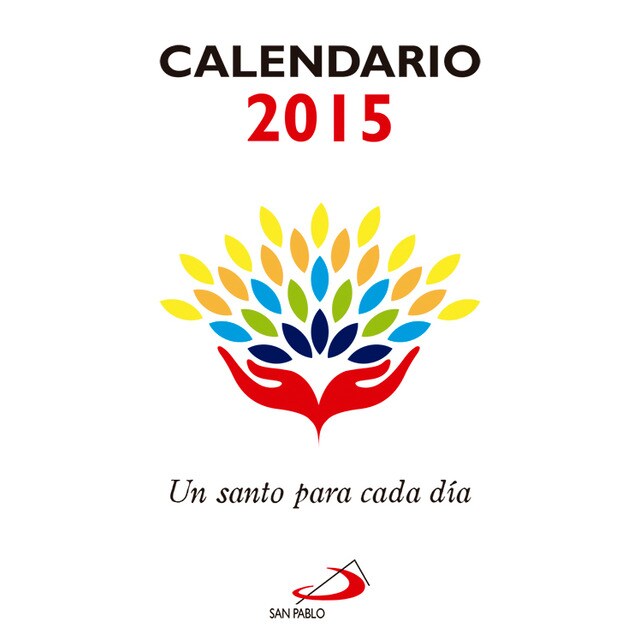 Calendario un santo para cada día 2015 - tamaño y letra grande: Con soporte atril.pdf