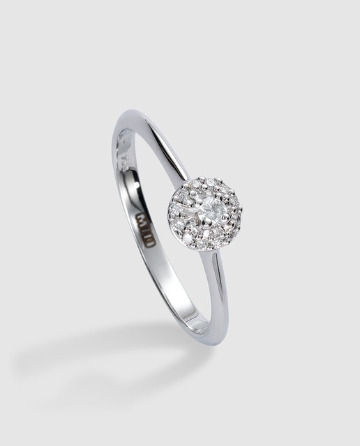 Anillo Mio de oro y diamantes