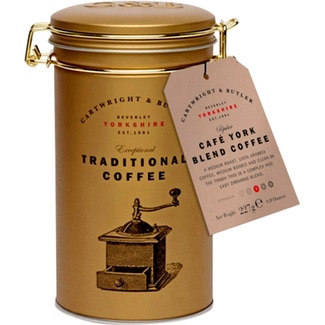CARTWRIGHT & BUTLER York Blend café molido tradicional 100% Arábica lata 227 g