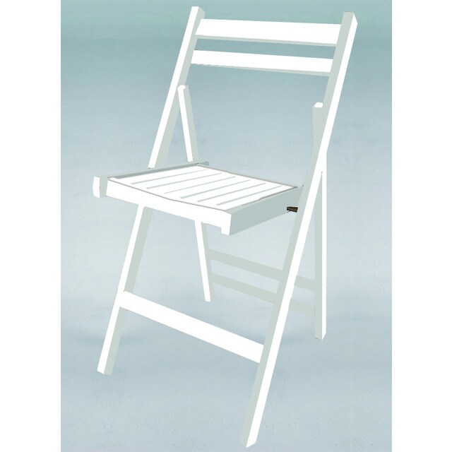 Silla plegable madera Blanco 42 x 78 x 45 cm · BriCor · El Corte Inglés