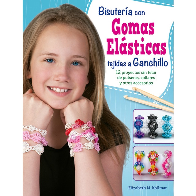 Bisutería con gomas elásticas tejidas a ganchillo
