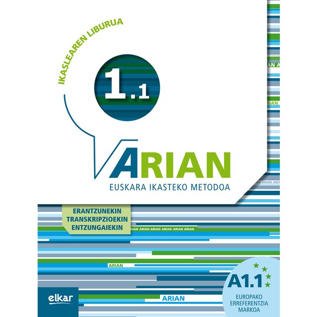 Arian A1.1. Ikaslearen liburua: (Erantzunak eta transkripzioak + CD audioa) (Tapa blanda)