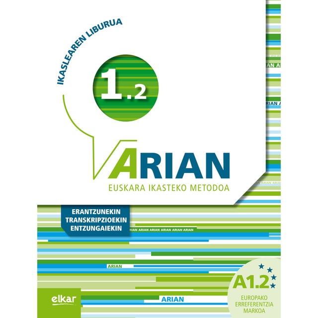 Arian A1.2 Ikaslearen liburua: (Erantzunak eta transkripzioak + CD audioa) (Tapa blanda)