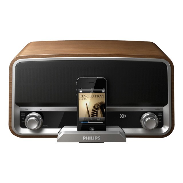 Radio Philips ORD7300/10 con base para iPod/iPhone y DAB+