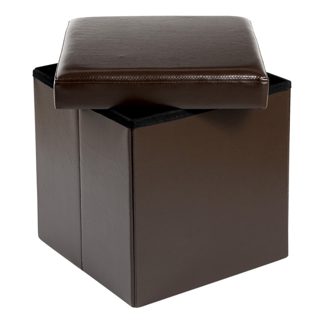Caja puf símil piel El Corte Inglés