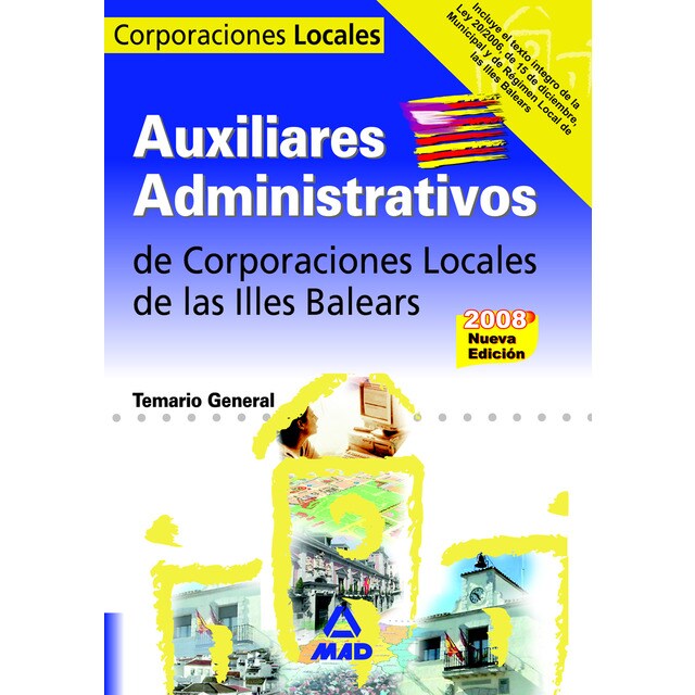 Auxiliares administrativos de corporaciones locales. Illes balears. Temario general..pdf