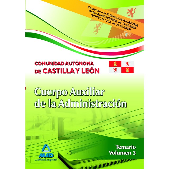 Cuerpo auxiliar de la administración de la comunidad autónoma de castilla y león. Temario. Volumen iii..pdf