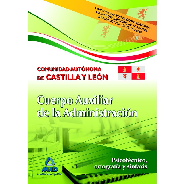 Cuerpo auxiliar de la administración de la comunidad autónoma de castilla y león. Psicotécnico, ortografía y sintaxis..pdf