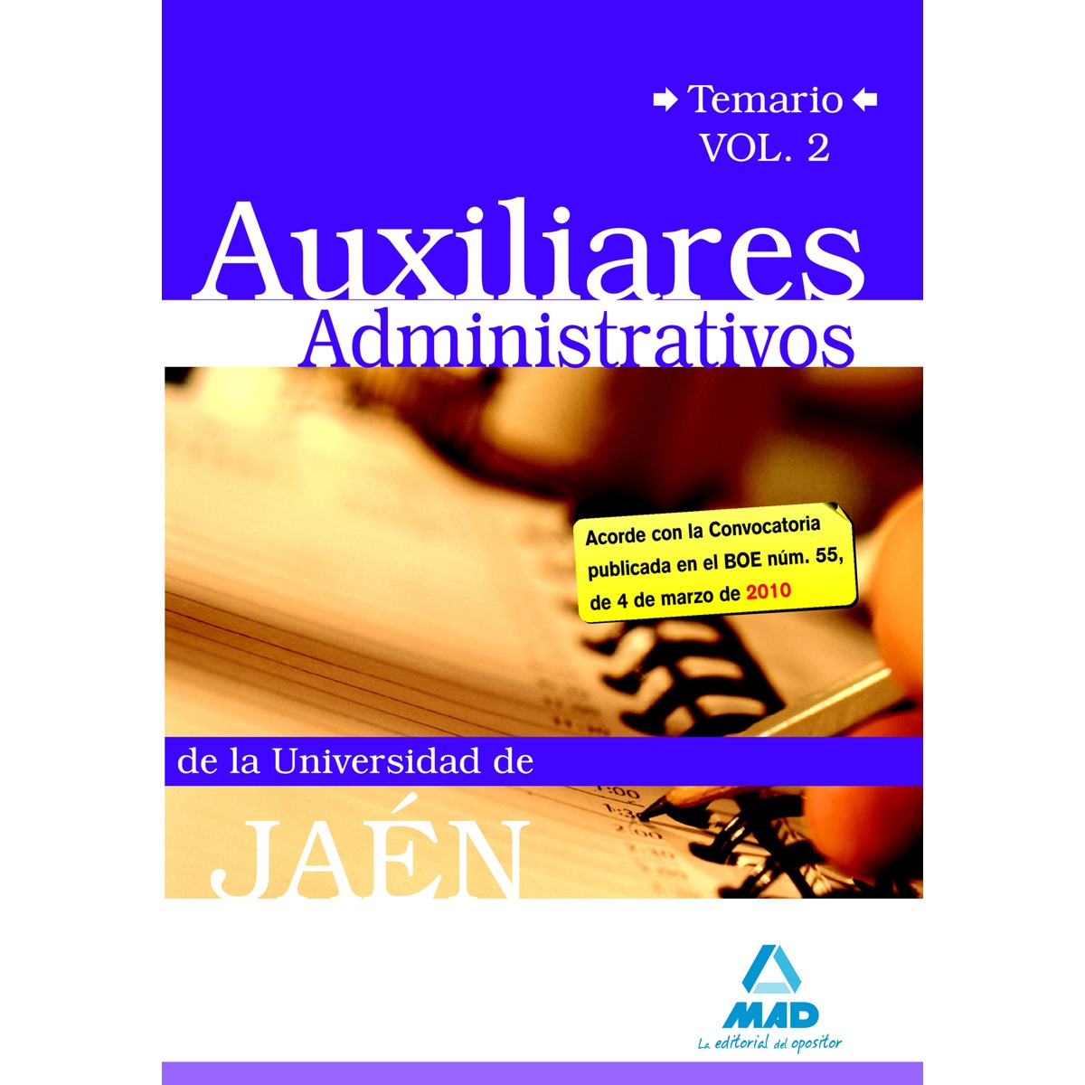 Auxiliares administrativos de la universidad de zaragoza. Temario. Volumen ii