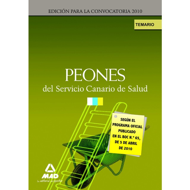 Peones del servicio canario de salud. Temario
