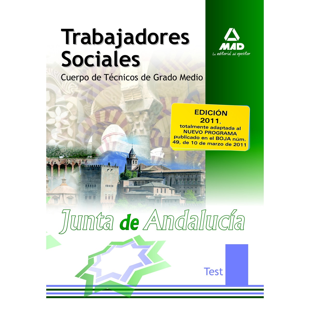 Cuerpo de Técnicos de Grado Medio, Trabajadores Sociales, Junta de Andalucía. Test