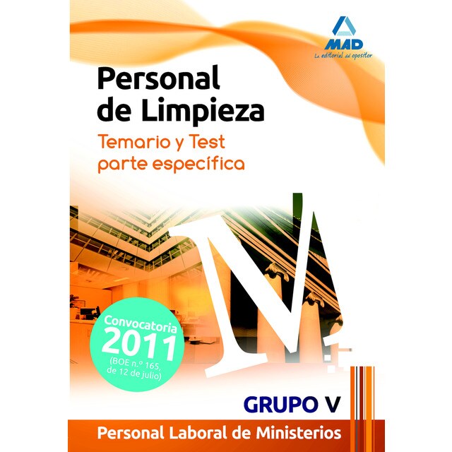 Personal de limpieza. Personal laboral de ministerios. Grupo v. Temario y test parte específica..pdf