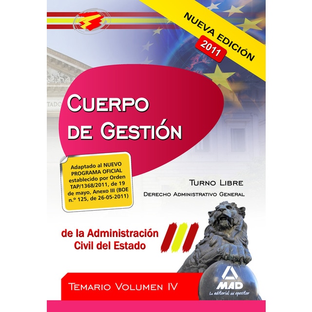 Cuerpo de gestión de la administración del estado. Temario volumen iv: derecho administrativo general..pdf