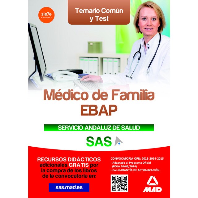 Médico de familia ebap del servicio andaluz de salud. Temario común y test