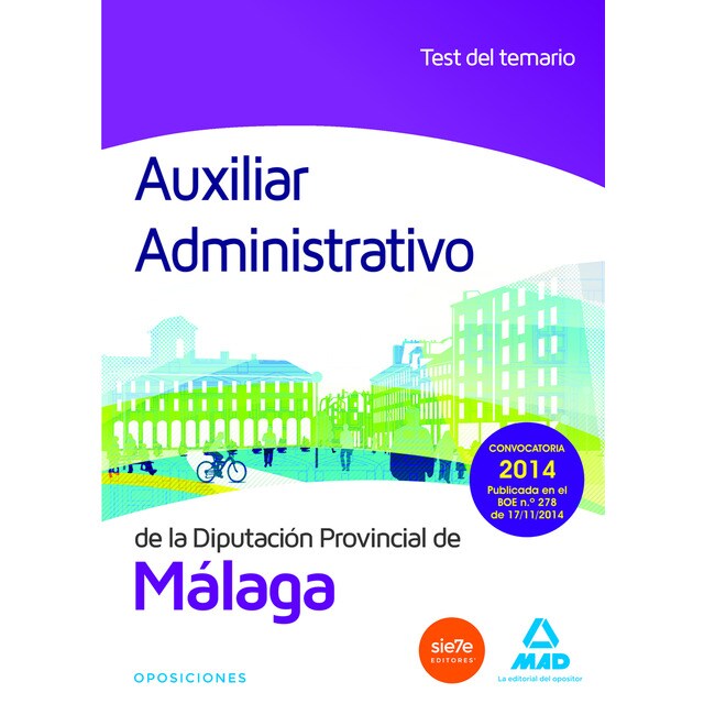 Auxiliar administrativo de la diputación de málaga. Test del temario.pdf