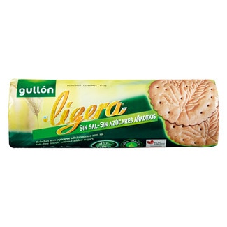 Gullón Bolachas Maria Ligera sem Sal e sem Açúcares Adicionados embalagem 200 g