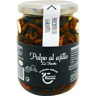 LA RECETA Pulpo in Knoblauchöl Flacon 250 g netto Abtropfgewicht