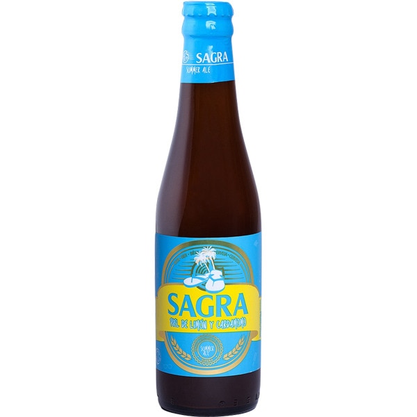 precios La Sagra Cerveza Rubia De Trigo Artesana Castellana Piel De Limón Y Cardamomo Botella 33 Cl en Hipercor