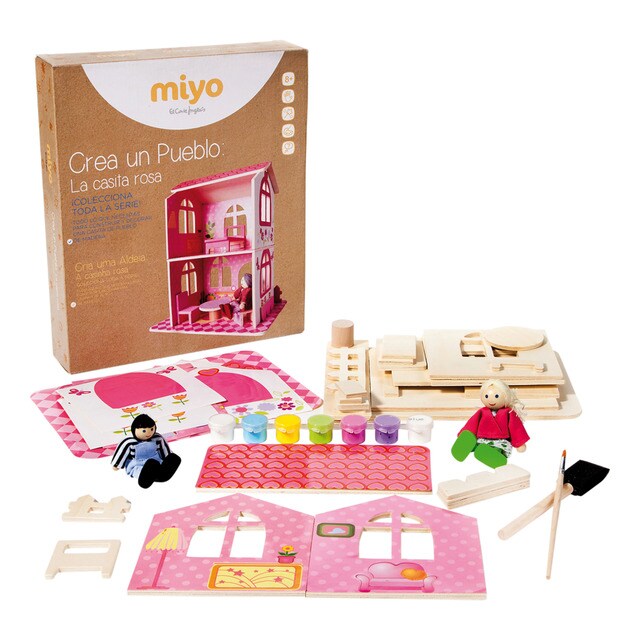 Un Casita Miyo Crea El Juguetes Inglés Rosa Corte PuebloLa · kZuPXOTi