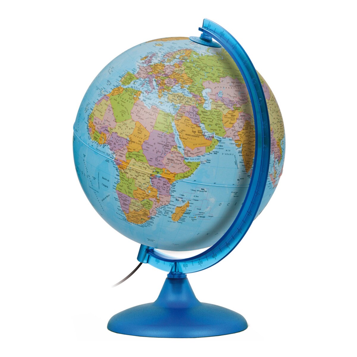 Globo Terráqueo con luz Nigth & Day azul Tecnodidattica.
