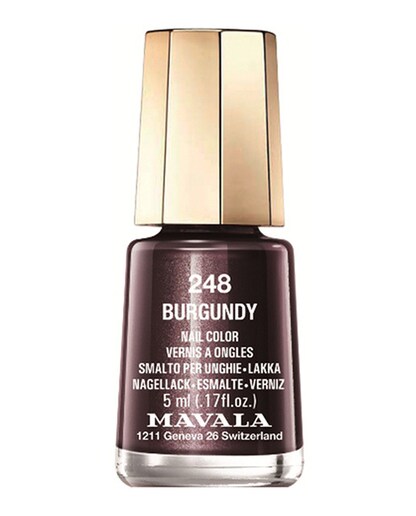 Esmalte de uñas Burgundy 248 Mavala Color