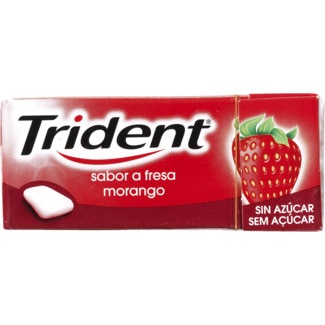 Trident Pastilhas de Morango sem Açúcar embalagem 14,5 g