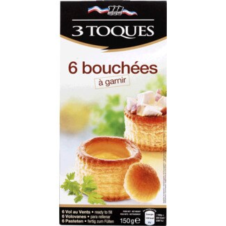 3 Toques Bouchées Pack 6 embalagem 150 g