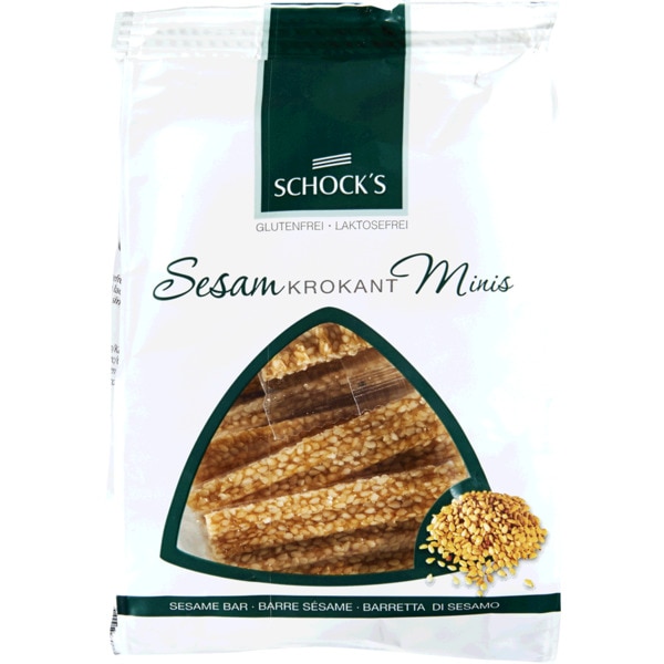 Mini Barras de Sésamo sem Glúten embalagem 180 g