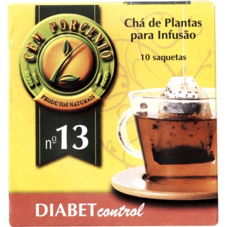 Cem Porcento Infusão para Diabetes embalagem 13 g