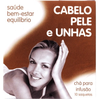 Cem Porcento Chá para Cabelo, Pele e Unhas embalagem 13 g