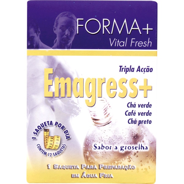 Suplemento Emagress + Solúvel com Sabor a Groselha em Sticks embalagem 12 unidades