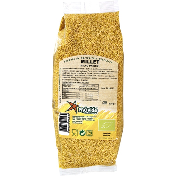 Millet Biológico embalagem 500 g