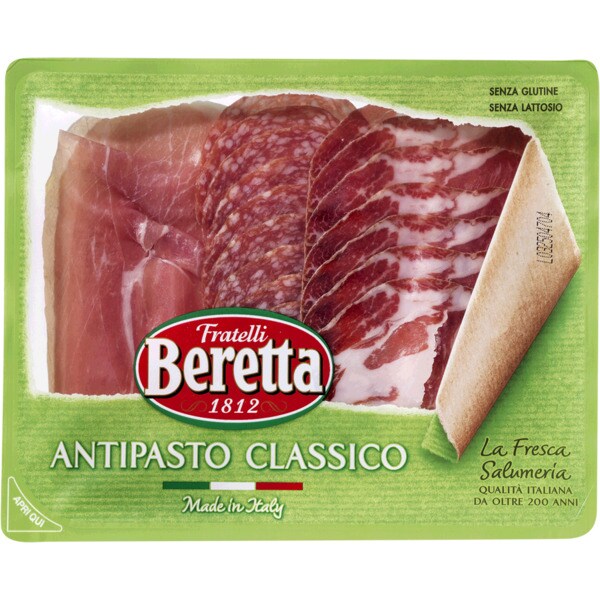 Antipasto Gran Festa com Fiambre, Paio e Salame embalagem 140 g