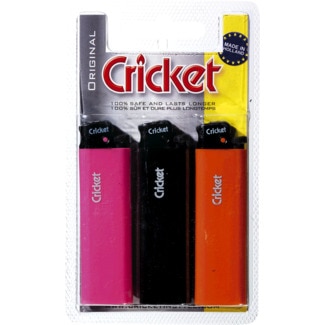 Cricket Isqueiros Simplicity 3 unidades