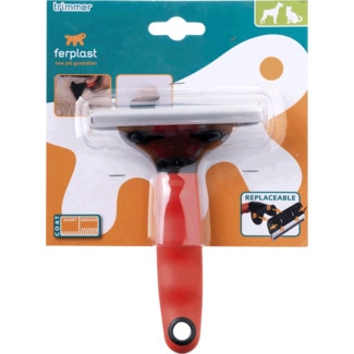 Ferplast Escova Trimmer para Cão e Gato com Pêlo Pequeno e Médio embalagem 1 unidade