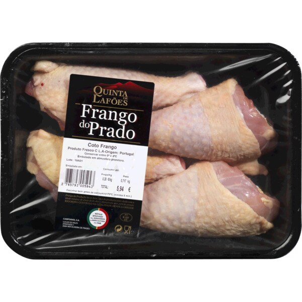 Perninhas de Frango do Campo Peso Aproximado por cuvete 700 g
