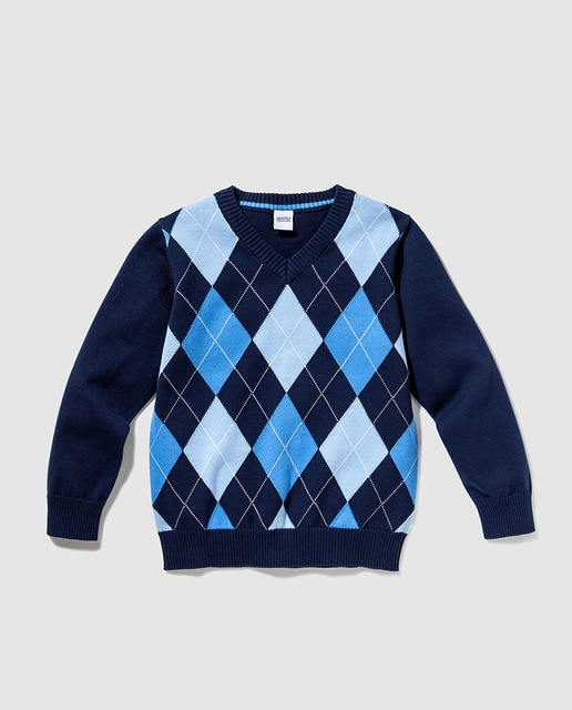 Jersey de niño con intarsia de rombos · Freestyle · Moda · El Corte Inglés