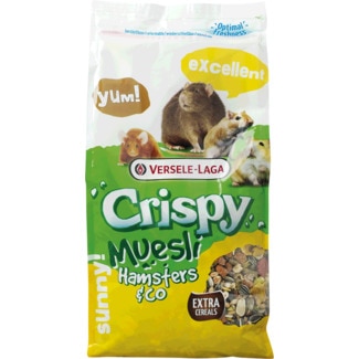 Versele-Laga Crispy Muesli Sunny Extra Cereais para Hamsters embalagem 1 kg