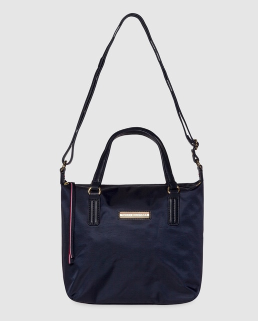 Bolso de mano de nylon azul