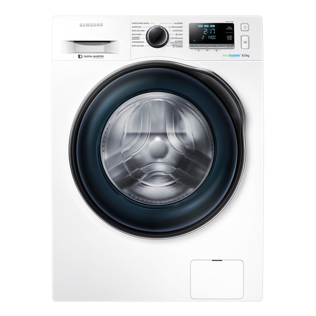 Lavadora De Carga Frontal Samsung Ecobubble WW80J6410CW/EC De 8 Kg Y 1. ...