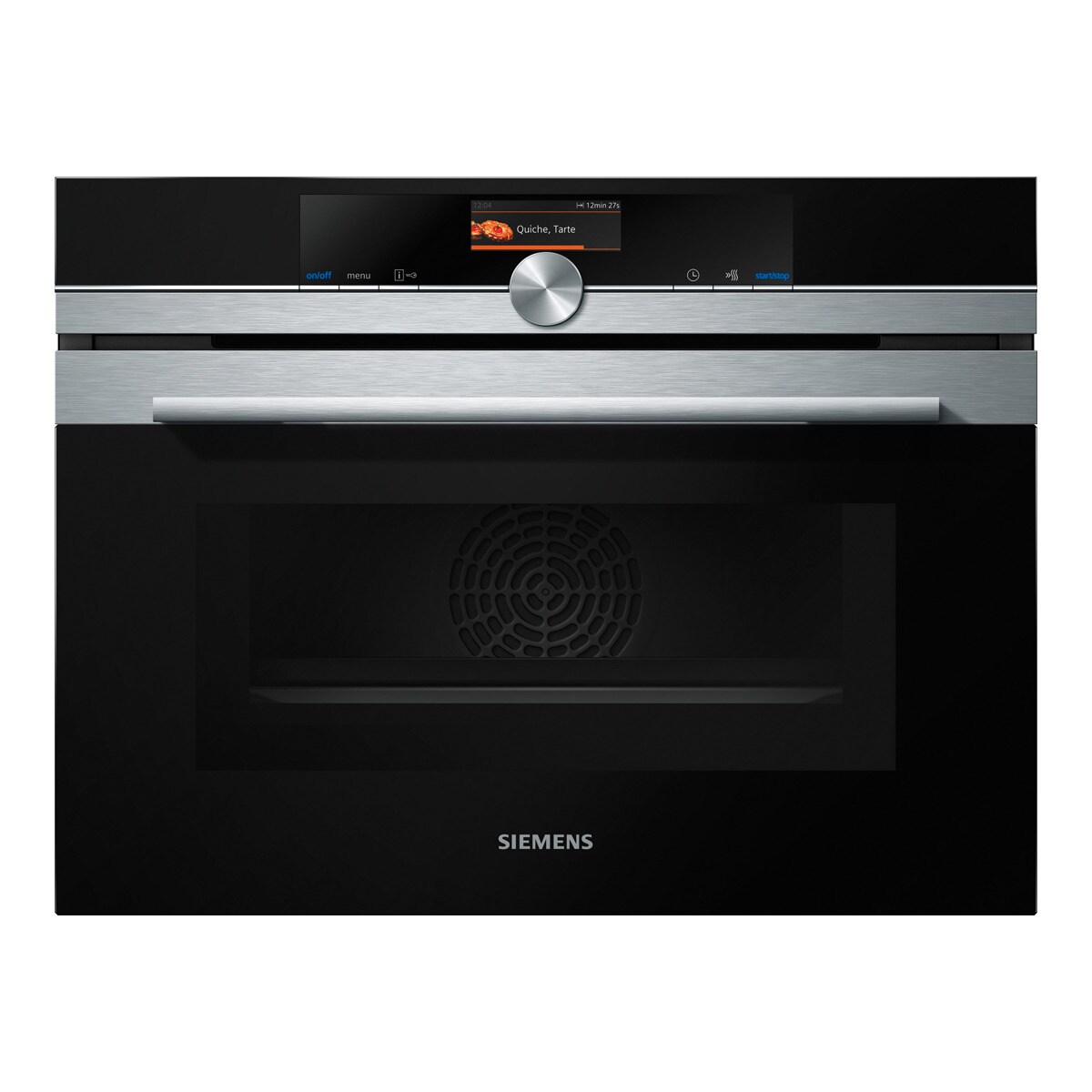 Horno compacto Siemens iQ700 CM676GBS1 pirolítico con microondas